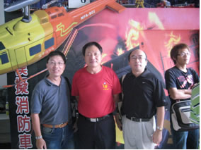 參訪台南市消防局防災教育館照片