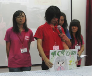 東吳高職學生以日語自我介紹照片