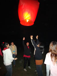感恩之夜放天燈照片