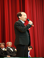嘉友電子公司董事長孔德偉致詞照片