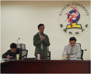 六嘉國中林子欽主任發表感言照片