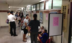 保母考照排隊報名照片