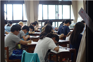 四技二專統一入學測驗考場照片