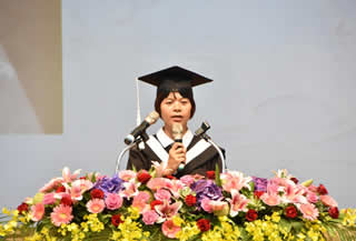 黃妙菁致詞照片